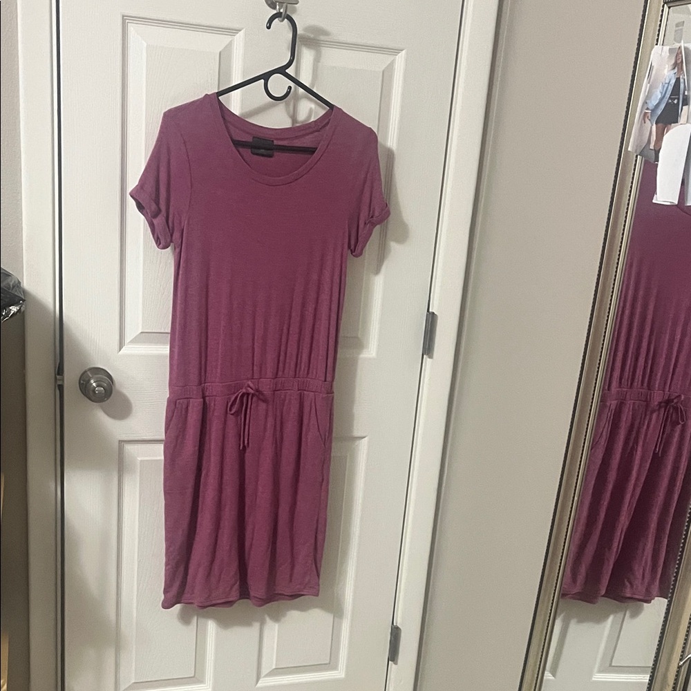 Elegant Mauve Mini Dress